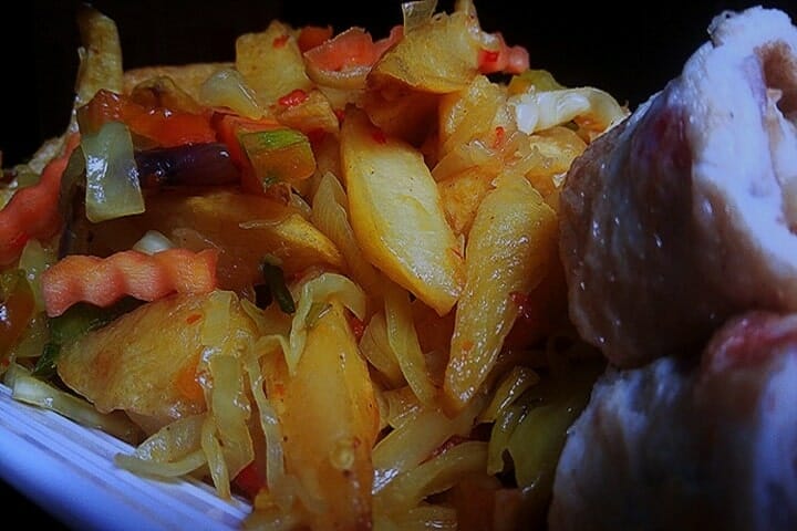 Yadda ake dankali mai kabeji