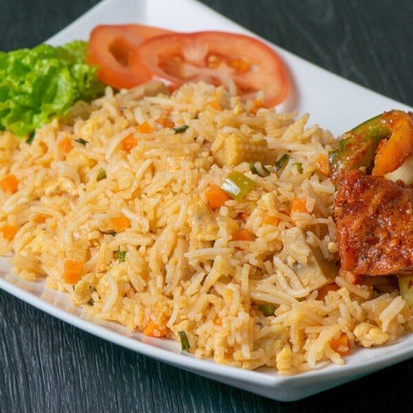 yadda ake hada vegetable rice