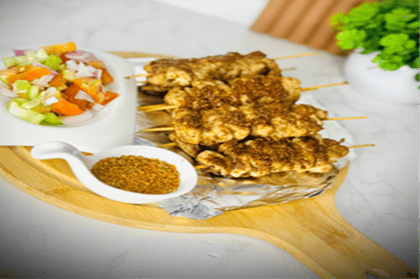 Chicken suya kebab 8