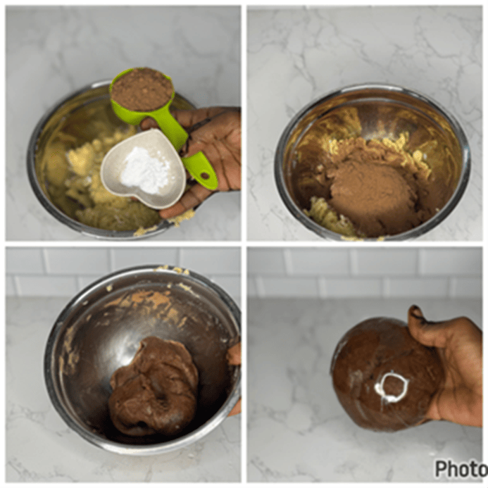 Chocolate and vanilla cookies 6