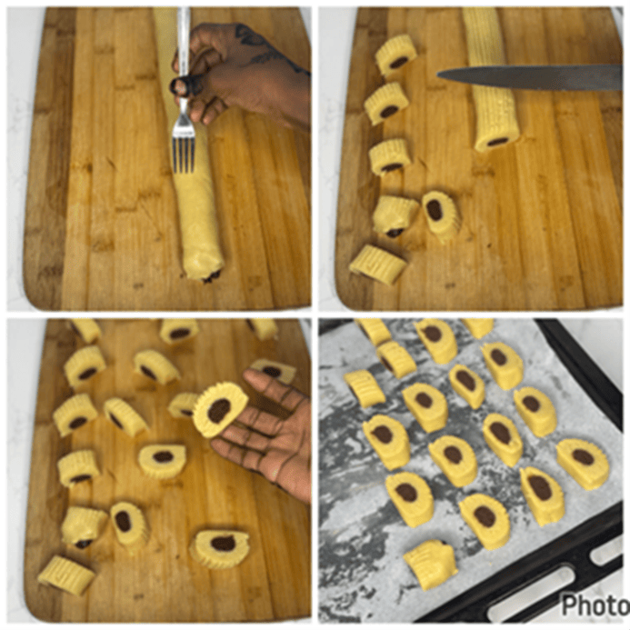 Chocolate and vanilla cookies 9