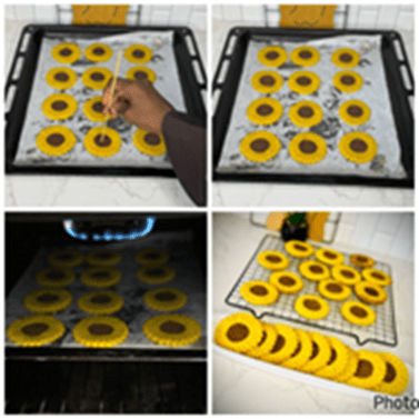 sunflowers biscuits/cookies 9