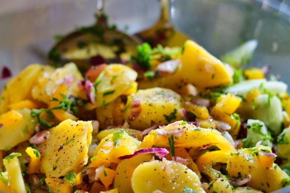 Roast potato salad