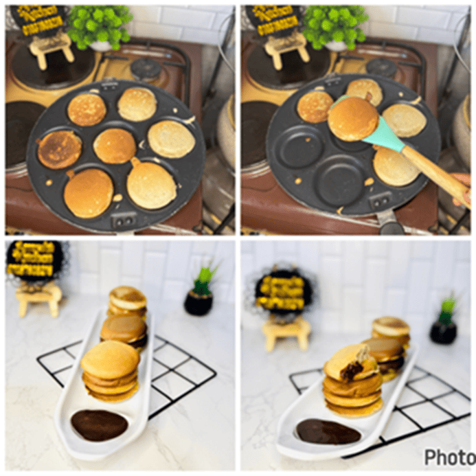 yadda ake banana pancake 7