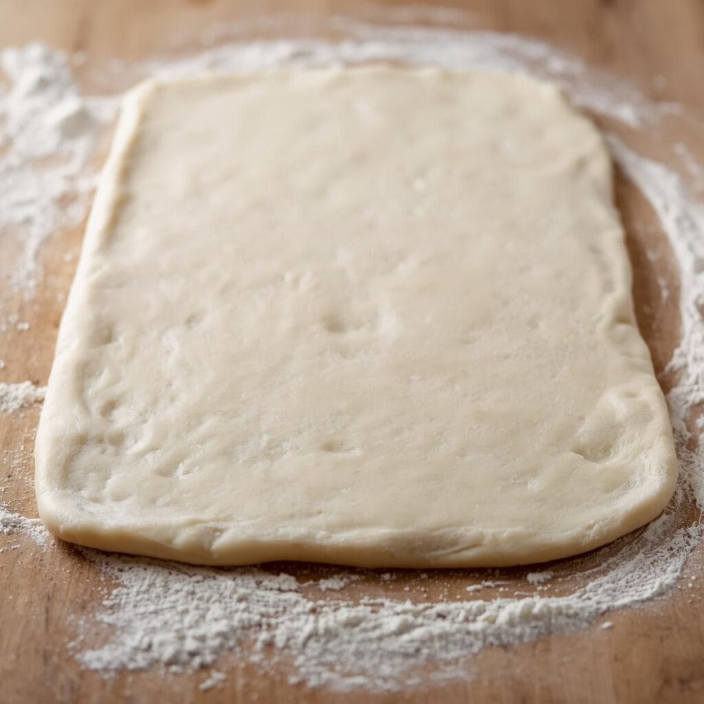 Rolled out dough